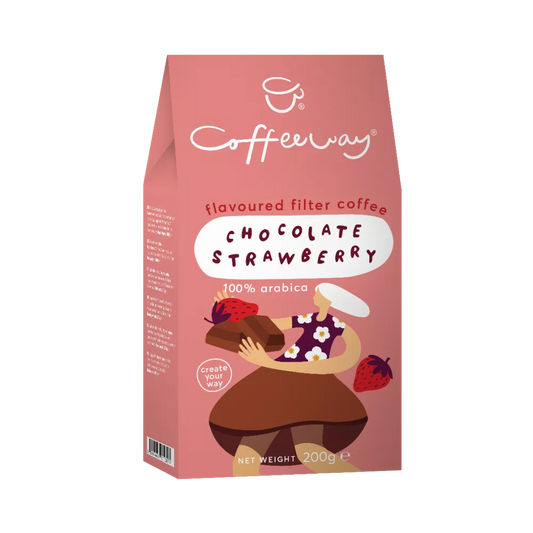 Café molido sabor Chocolate Strawberry CoffeeWay 200 gr